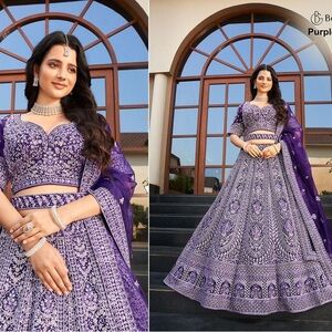 Purple Long Sleeve Dress by